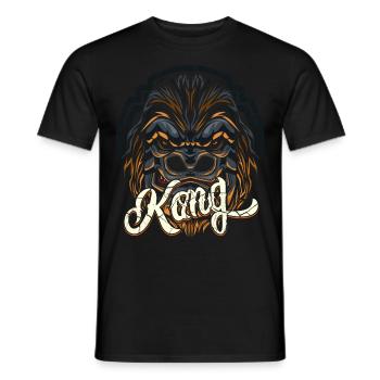 Gorilla Tier Dschungel Geschenk - Männer T-Shirt - Schwarz - Vorne - AI Model Male 178 light (178cm)