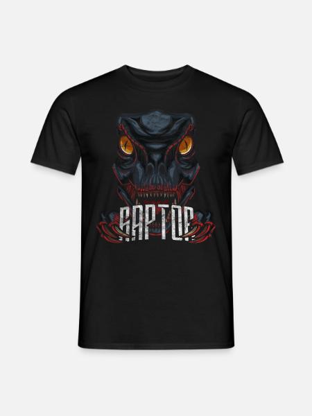 Velociraptor Modern Dinosaur - Men's T-Shirt - black
