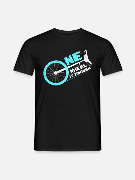 Einrad Fahrer Typografie Einräder Lustige Sprüche - Männer T-Shirt - Schwarz
