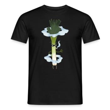 Cooler Lauch Rauchen Zigarette Jugendwort Geschenk - Männer T-Shirt - Schwarz - Vorne - AI Model Male 178 light (178cm)