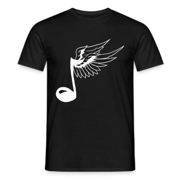 Schöne Note mit Flügeln Musik Symbol Geschenk - Männer T-Shirt - Schwarz - Vorne - AI Model Male 178 light (178cm)