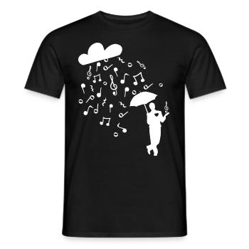 Notenschlüssel Singen Tanzen Instrument Geschenk - Männer T-Shirt - Schwarz - Vorne - AI Model Male 178 light (178cm)