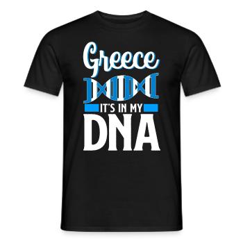 Vacances en Grèce - T-shirt homme - noir - Devant - AI Model Male 178 light (178cm)