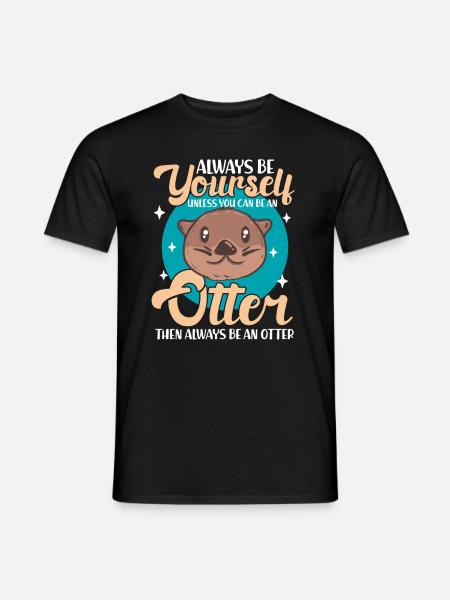 Otter animal - Men's T-Shirt - black