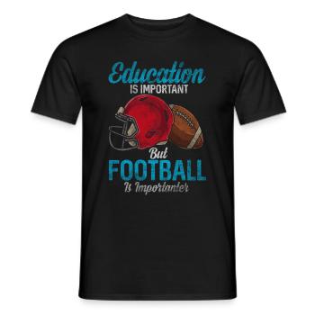 Football américain - T-shirt homme - noir - Devant - AI Model Male 178 light (178cm)