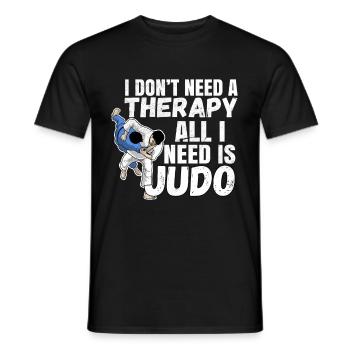 Judo - T-shirt homme - noir - Devant - AI Model Male 178 light (178cm)