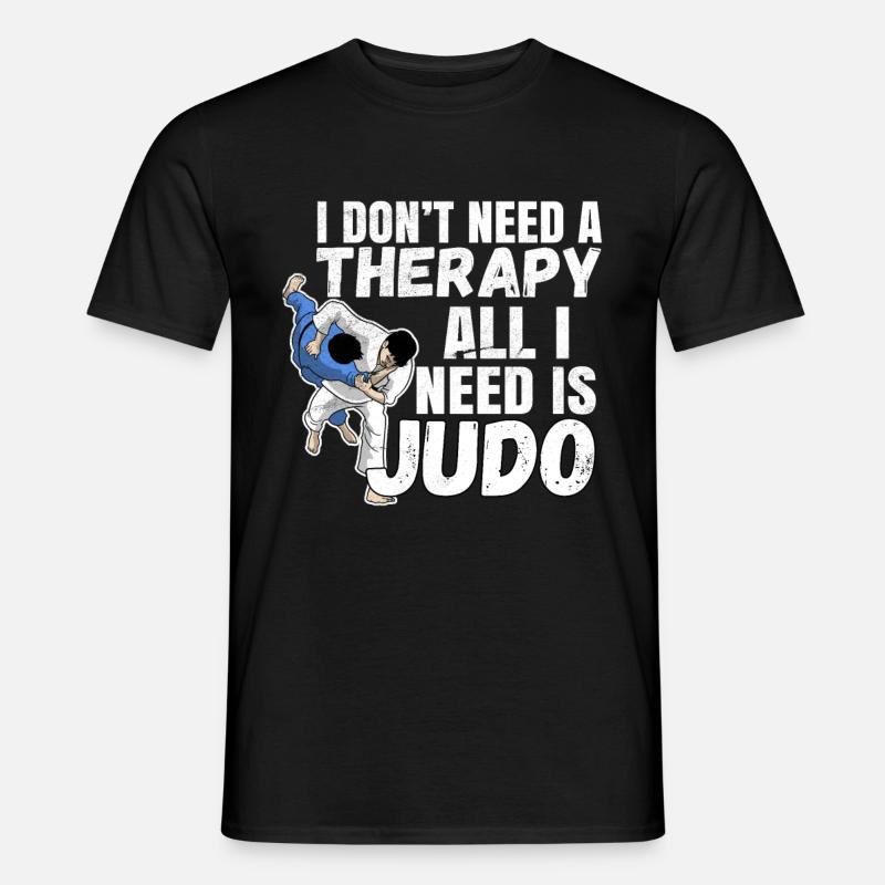 Judo - Männer T-Shirt - Schwarz