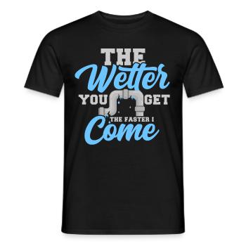 Plombier Plomberie Tuyau Plombier Blague Cadeau - T-shirt homme - noir - Devant - AI Model Male 178 light (178cm)