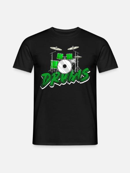 Drums drummer drumsticks drum - Men's T-Shirt - black
