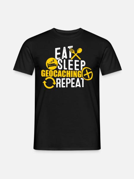 Geocache - Men's T-Shirt - black