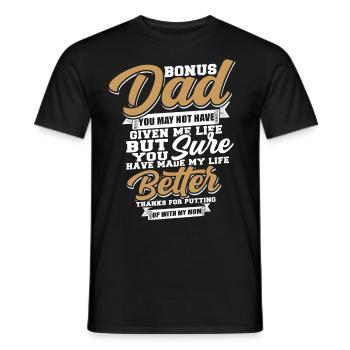 Stepfather - Men's T-Shirt - black - Front - AI Model Male 178 light (178cm)