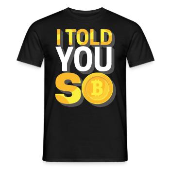 Bitcoin - T-shirt homme - noir - Devant - AI Model Male 178 light (178cm)