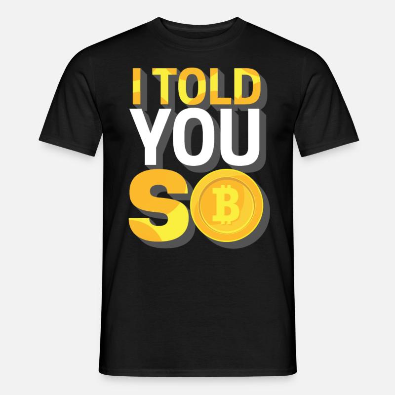 Bitcoin - Männer T-Shirt - Schwarz