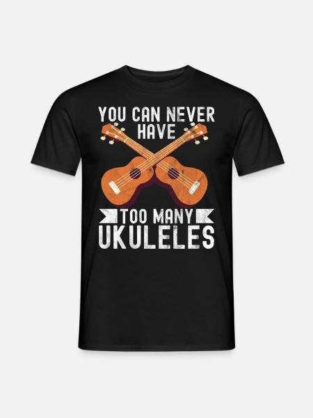 ukulele - Men's T-Shirt - black