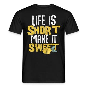 Zitrone - Männer T-Shirt - Schwarz - Vorne - AI Model Male 178 light (178cm)