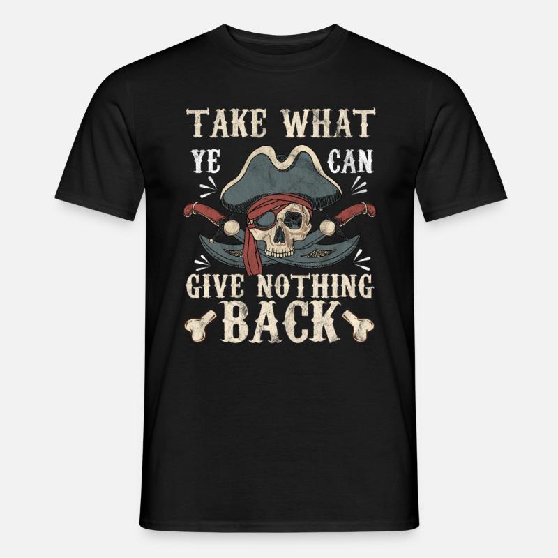 Pirat - Männer T-Shirt - Schwarz