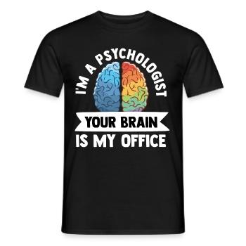 Psychologe - Männer T-Shirt - Schwarz - Vorne - AI Model Male 178 light (178cm)