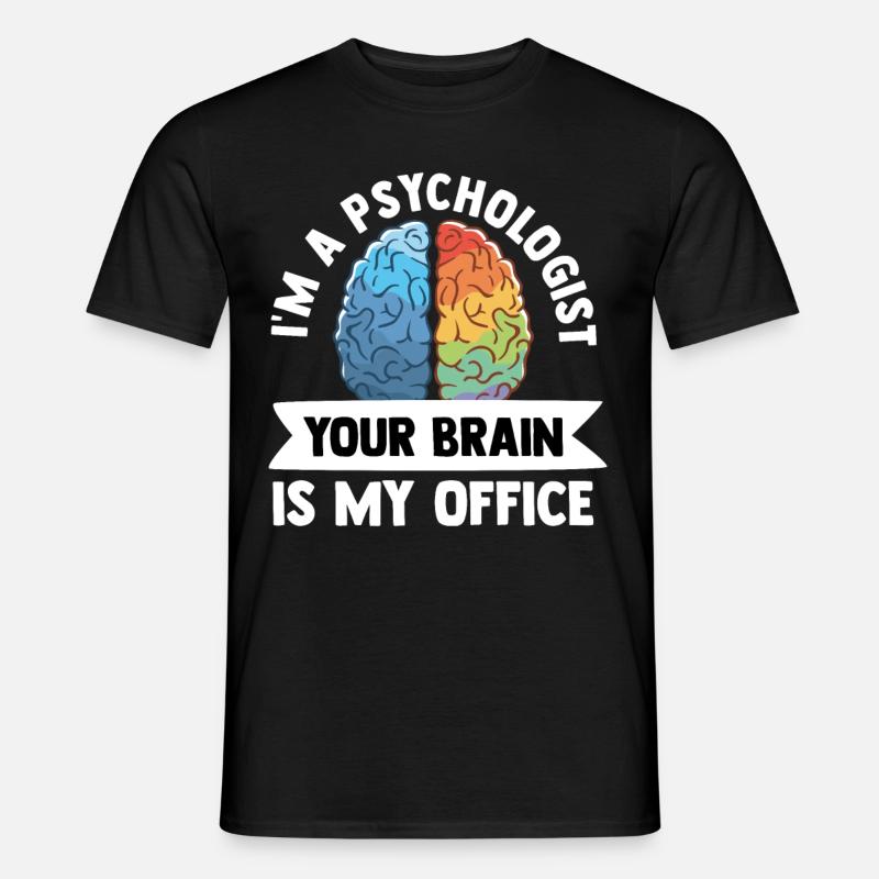 psychologue - T-shirt homme - noir