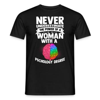 Psychologie Frau Anthropologie Freud Therapeut - Männer T-Shirt - Schwarz - Vorne - AI Model Male 178 light (178cm)