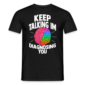 Psychology psychologist therapist gift psyche - Men's T-Shirt - black - Front - AI Model Male 178 light (178cm)