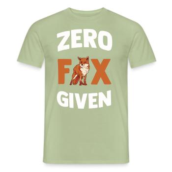 Fuchs - Männer T-Shirt - Sage - Vorne - AI Model Male 178 light (178cm)