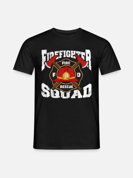 Firefighter team - Men's T-Shirt - black