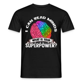 psychologe - Männer T-Shirt - Schwarz - Vorne - AI Model Male 178 light (178cm)