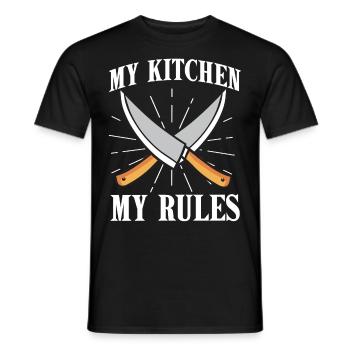 Chef Chef Gourmet Chef Hat Cuisine Cuisine - T-shirt homme - noir - Devant - AI Model Male 178 light (178cm)