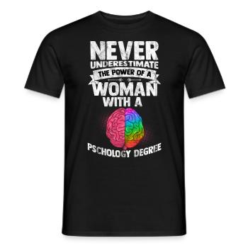 Psychologe - Männer T-Shirt - Schwarz - Vorne - AI Model Male 178 light (178cm)