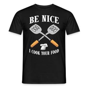 Koch Chefkoch Gourmet Kochmütze Geschenk Cuisine - Männer T-Shirt - Schwarz - Vorne - AI Model Male 178 light (178cm)