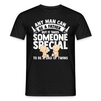 Twins - Men's T-Shirt - black - Front - AI Model Male 178 light (178cm)