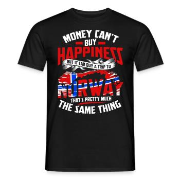 Norwegen Wikinger Oslo Fjord Elch Norge Norway - Männer T-Shirt - Schwarz - Vorne - AI Model Male 178 light (178cm)
