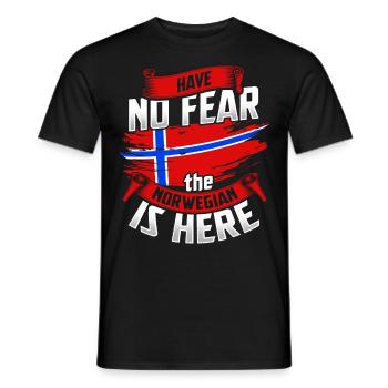 Norwegen Wikinger Oslo Fjord Elch Norge Norway - Männer T-Shirt - Schwarz - Vorne - AI Model Male 178 light (178cm)