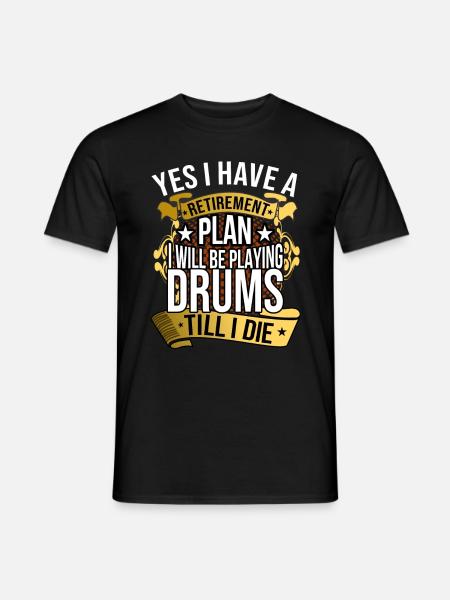 Drums - Men's T-Shirt - black