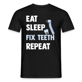 Zahnarzt - Männer T-Shirt - Schwarz - Vorne - AI Model Male 178 light (178cm)