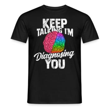 Psychologie Doktor Anthropologie Freud Therapeut - Männer T-Shirt - Schwarz - Vorne - AI Model Male 178 light (178cm)