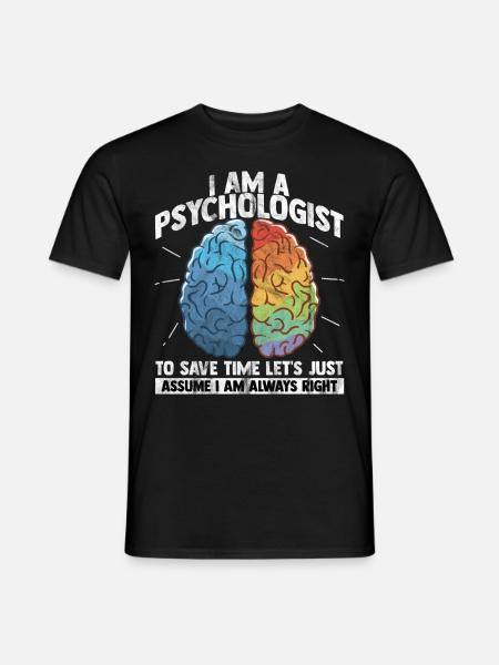 psychologist - Men's T-Shirt - black