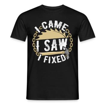 Zimmermann - Männer T-Shirt - Schwarz - Vorne - AI Model Male 178 light (178cm)