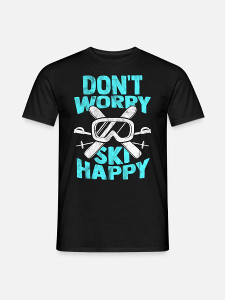 ski - T-shirt homme - noir