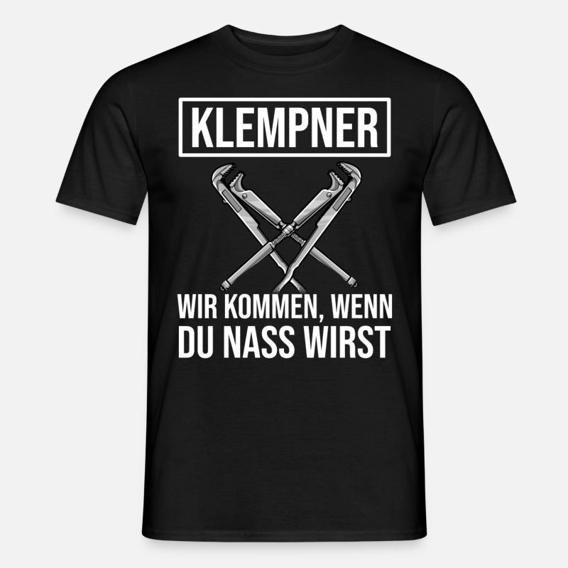 Klempner - Männer T-Shirt - Schwarz