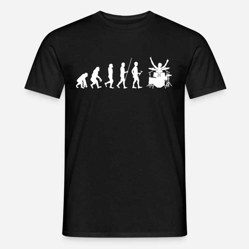 Schlagzeug - Männer T-Shirt - Schwarz