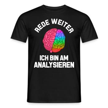 Psychologe - Männer T-Shirt - Schwarz - Vorne - AI Model Male 178 light (178cm)