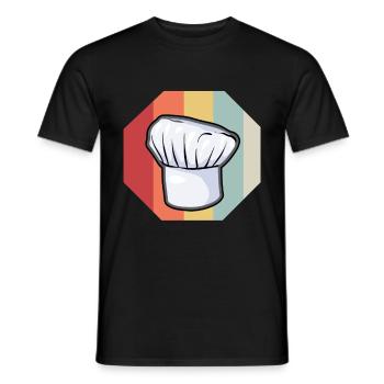 cuisinier - T-shirt homme - noir - Devant - AI Model Male 178 light (178cm)