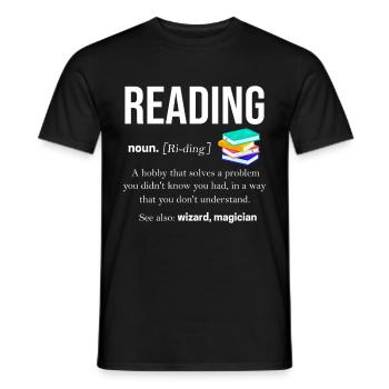 livre - T-shirt homme - noir - Devant - AI Model Male 178 light (178cm)