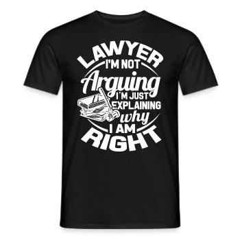 Avocat Juge Droit Criminel Défense Avocat Juriste - T-shirt homme - noir - Devant - AI Model Male 178 light (178cm)
