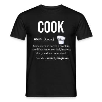 Cuisson - T-shirt homme - noir - Devant - AI Model Male 178 light (178cm)