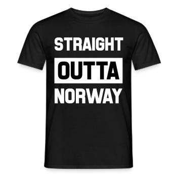 Norway - Men's T-Shirt - black - Front - AI Model Male 178 light (178cm)