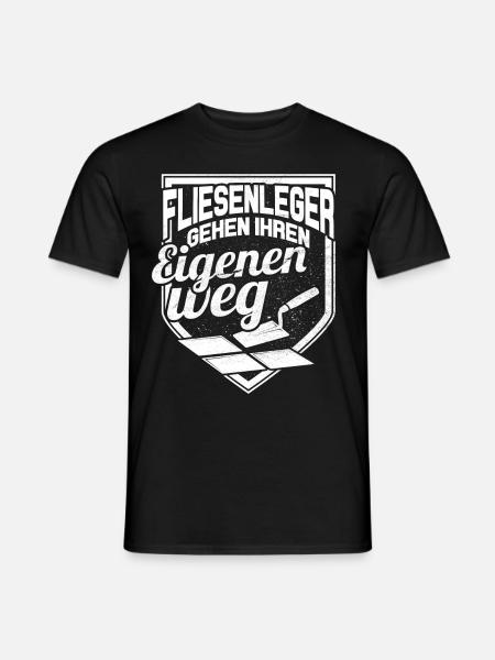 Fliesenleger - Männer T-Shirt - Schwarz