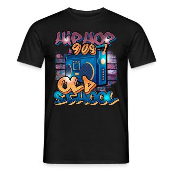 hip hop - T-shirt homme - noir - Devant - AI Model Male 178 light (178cm)