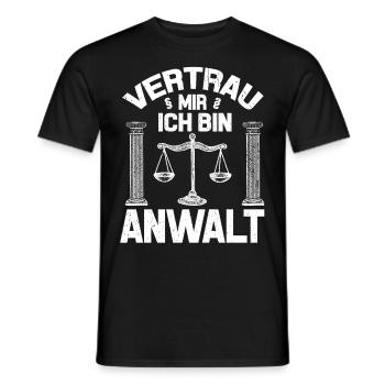 Anwalt - Männer T-Shirt - Schwarz - Vorne - AI Model Male 178 light (178cm)